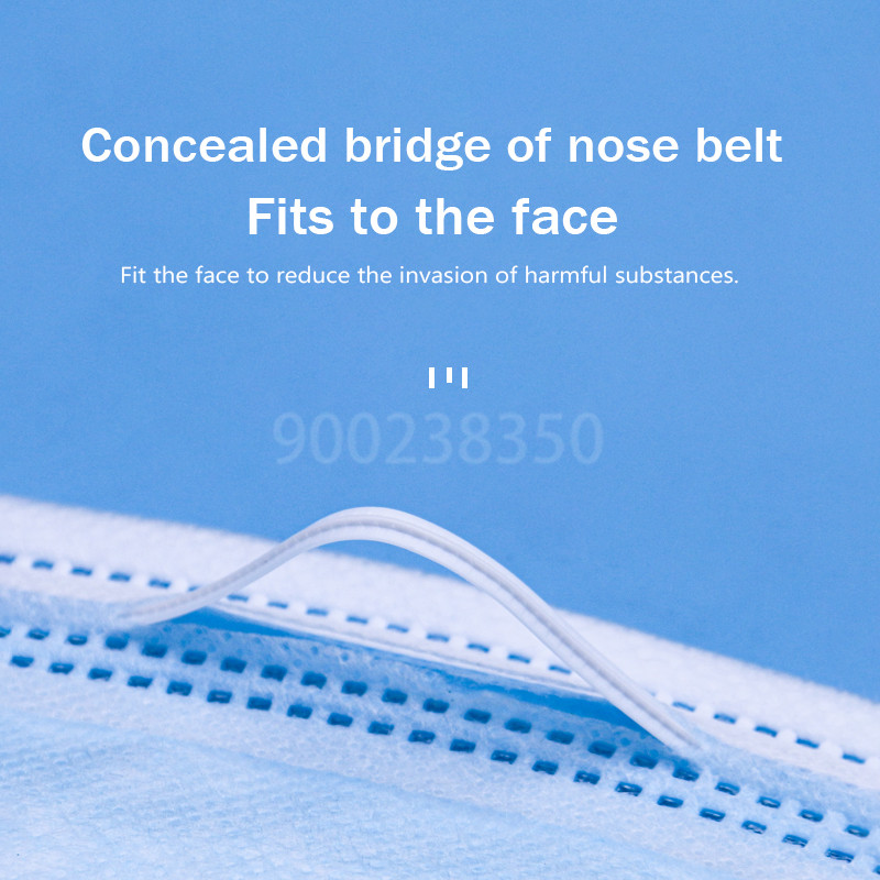 10-500pcs Disposable Adults In - огляд і ціна Disposable Mask Blue