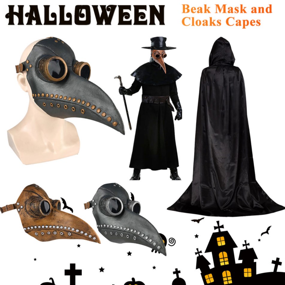 New Halloween Mask and Cloak S - огляд і ціна Disposable Surgical Mask