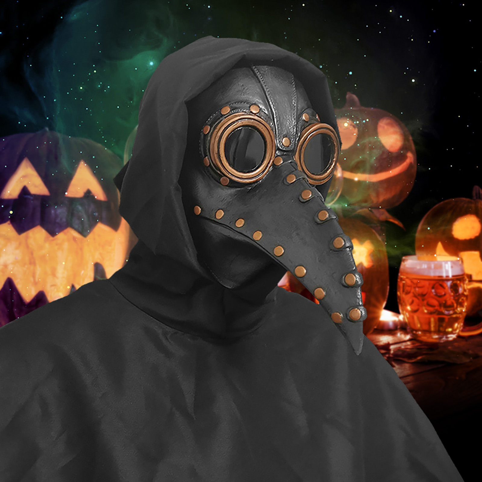 New Halloween Mask and Cloak S - огляд і ціна Disposable Surgical Mask