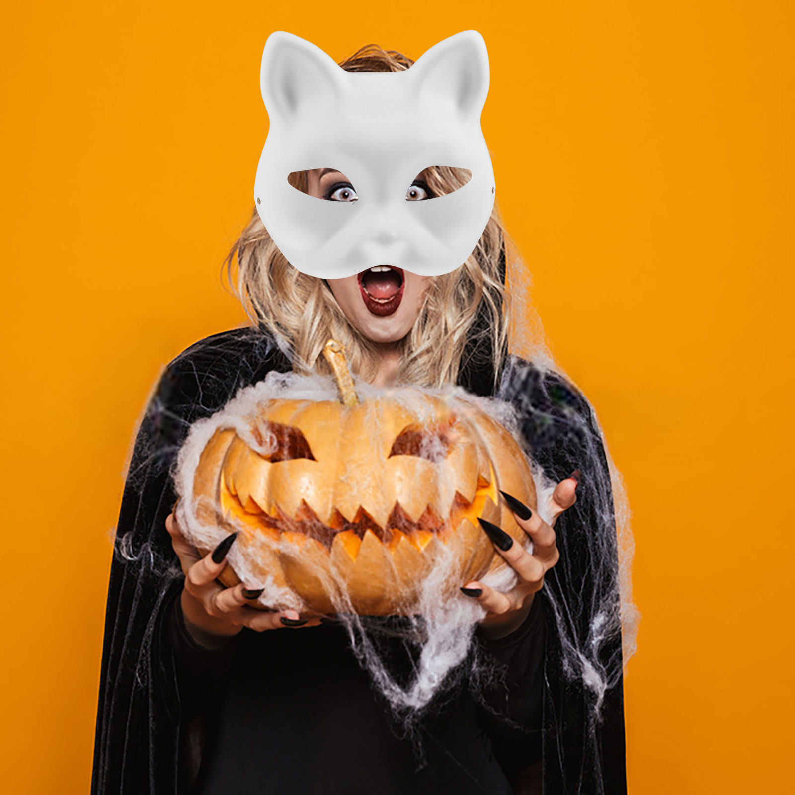 3Pcs Blank Paper DIY Cat Mask  - огляд і ціна Kids Face Mask